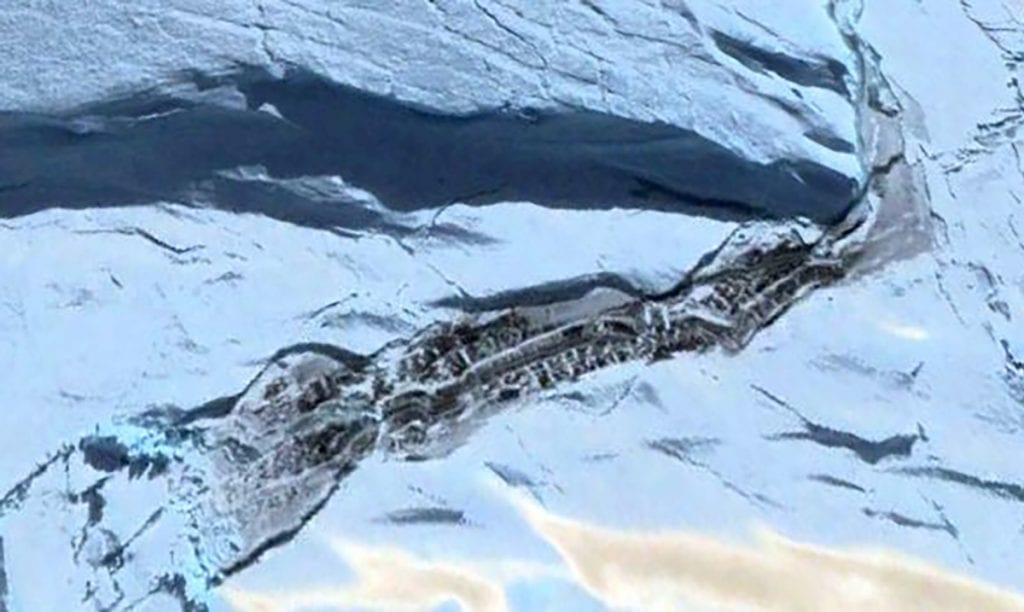 Incredible Structure Revealed Under the Melting Ice in Antarctica