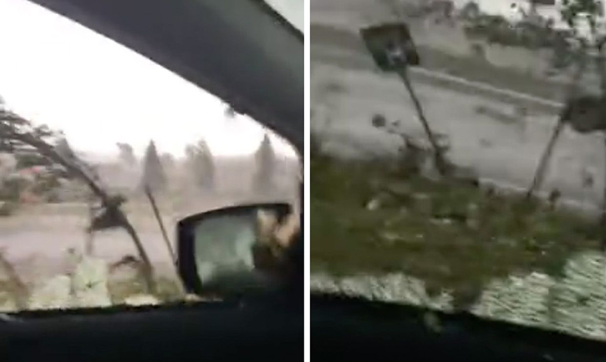 Terrifying Video Shows Woman Trapped Inside Her Car in the Middle of A Tornado (Video)