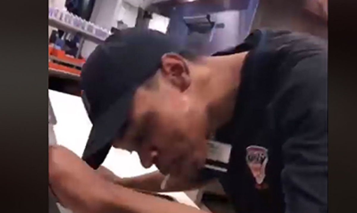 Video of Restaurant Employee Spitting on Customer’s Pizza Goes Viral
