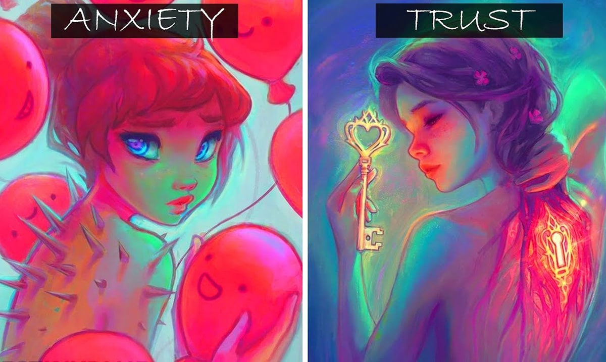 15+ Meaningful Illustrations That Channel Depression Into Beautiful Works Of Art