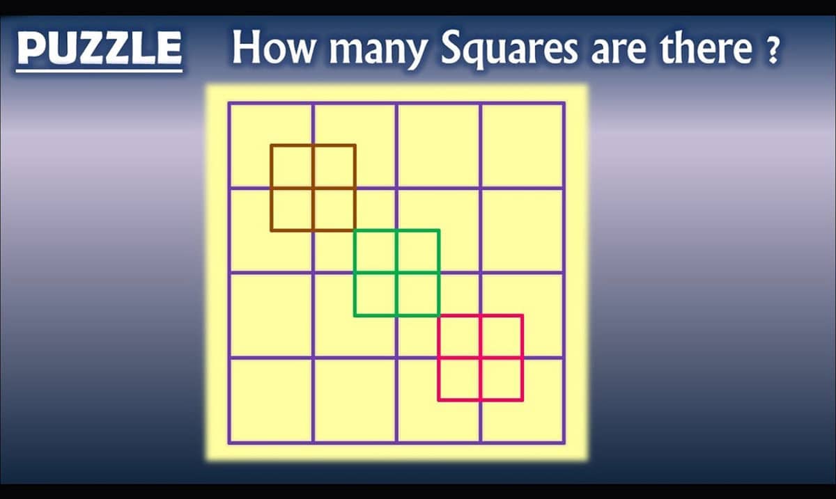 How Many Squares Are In This Picture?