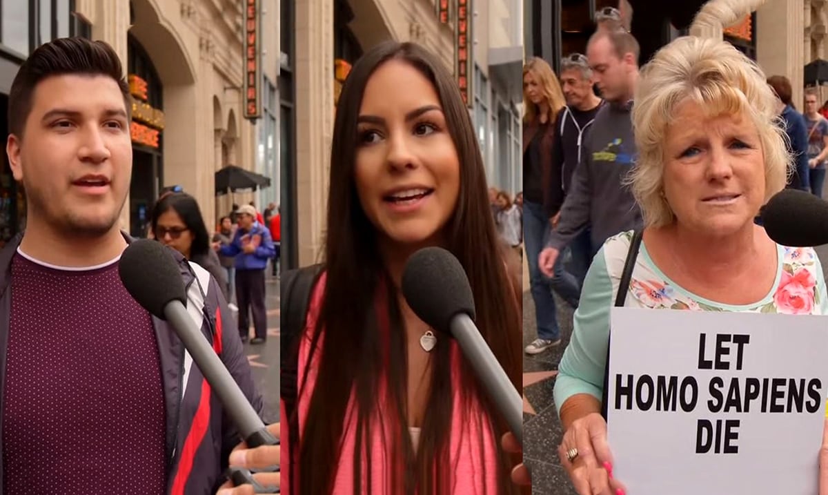 Watch As People Unknowingly Root For The Extinction Of Homo Sapiens