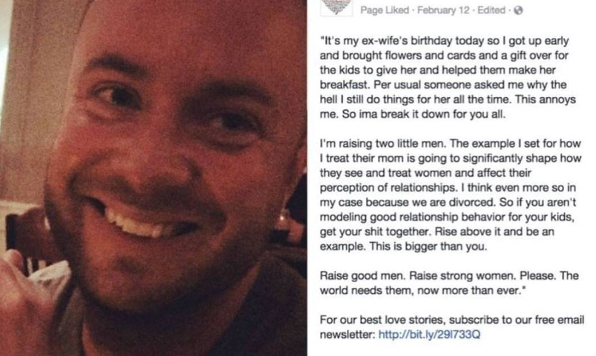 This Dads Post About His Ex Wife Is Going Viral And Everyone Needs To Hear It