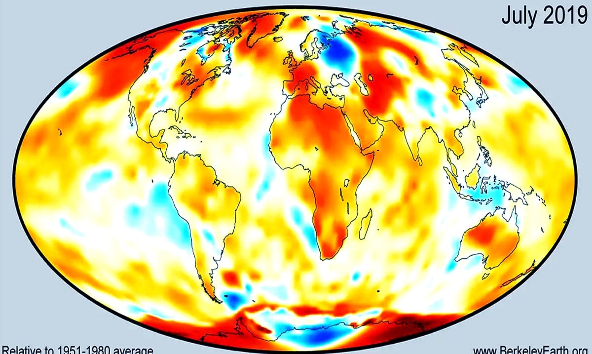July Officially Earth’s Hottest Month In Recorded History