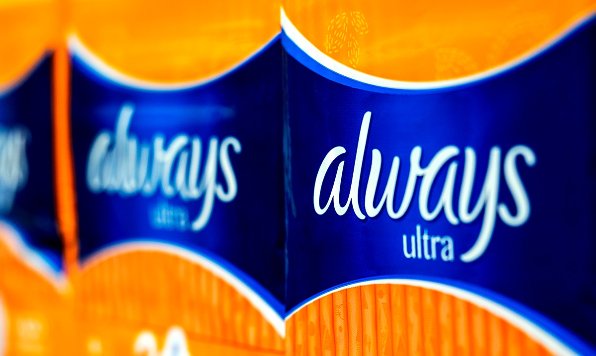 “Always” To Remove Feminine Symbols From All Packaging