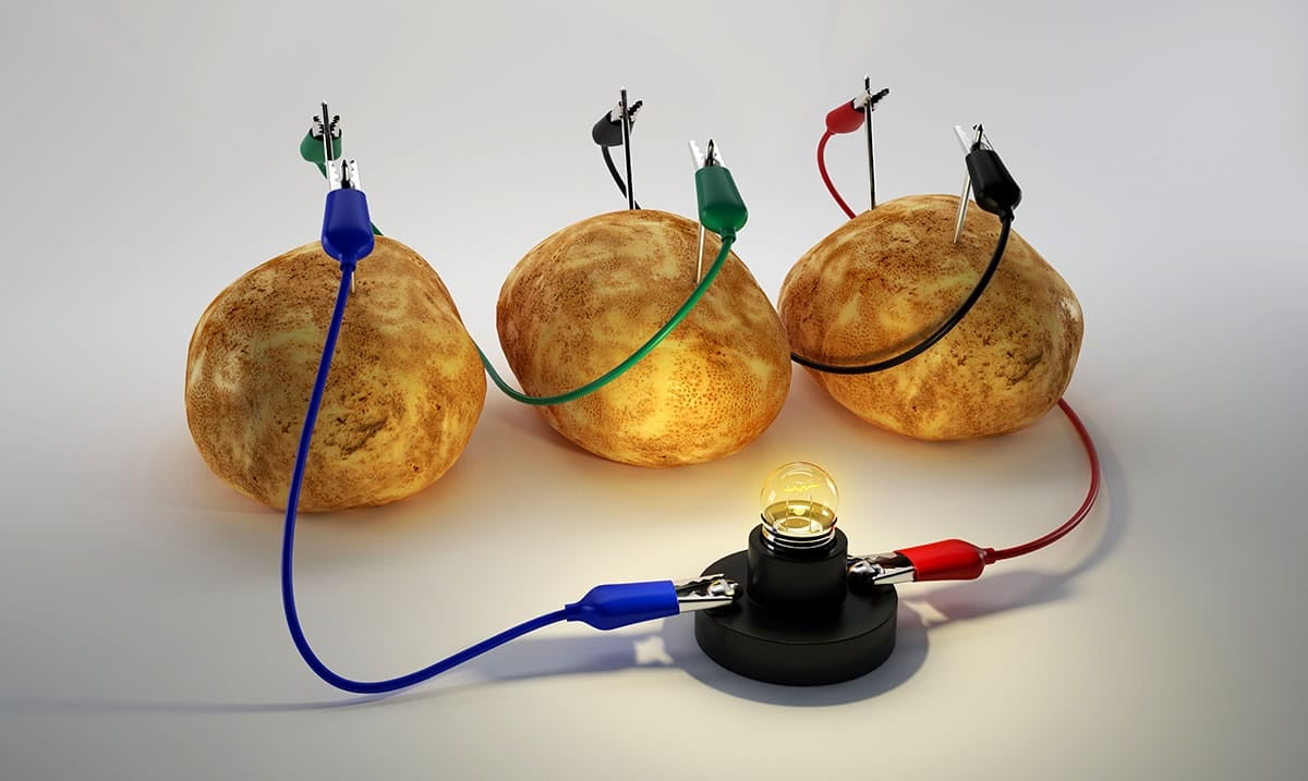 Potato Batteries Light A Room Up For Over A Month