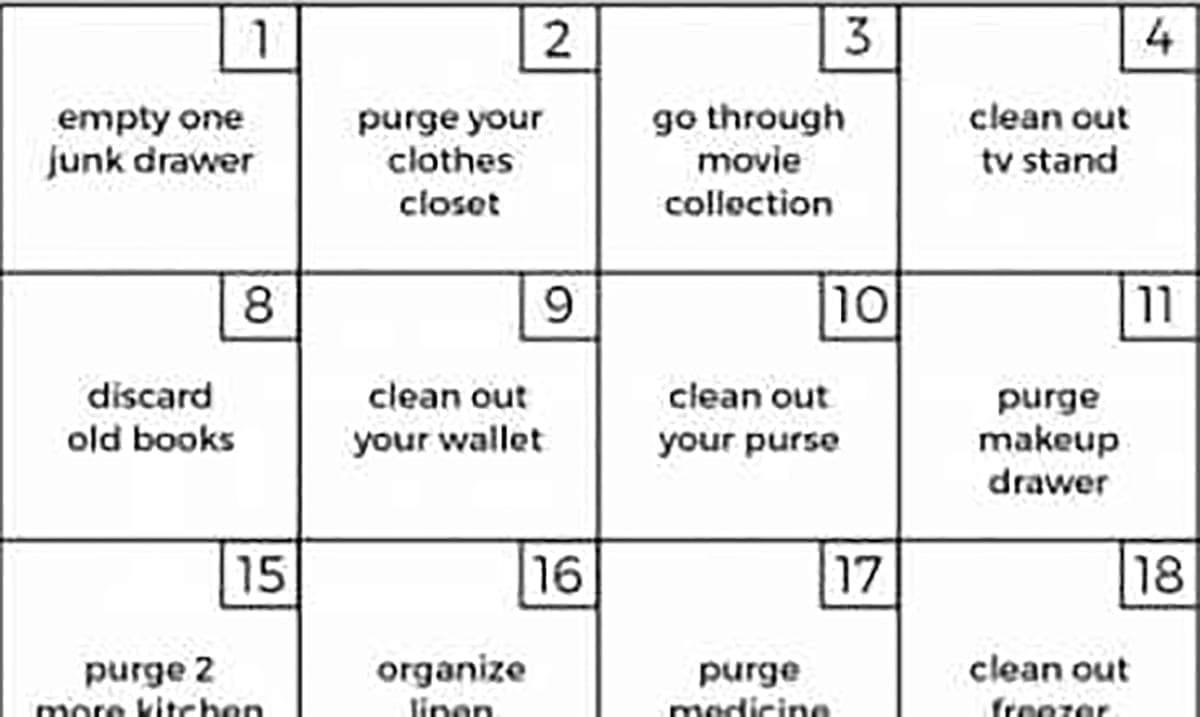 De-clutter Challenge: Declutter The House In Just 30 Days