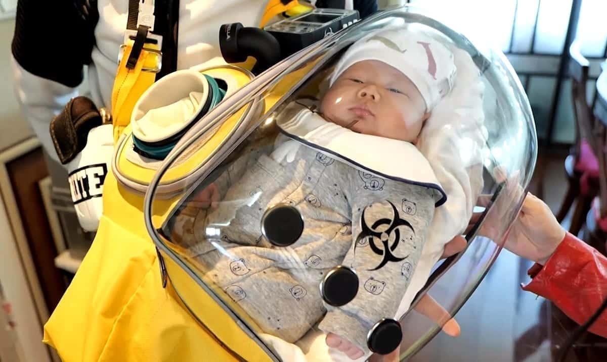 This Creative Dad Designed A Safety Pod To Help Protect Babies From COVID-19