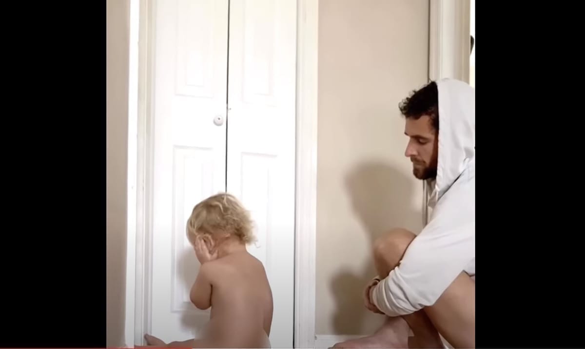 Heartwarming Viral Video Of A Dad Holding Space For His Toddler During A Meltdown