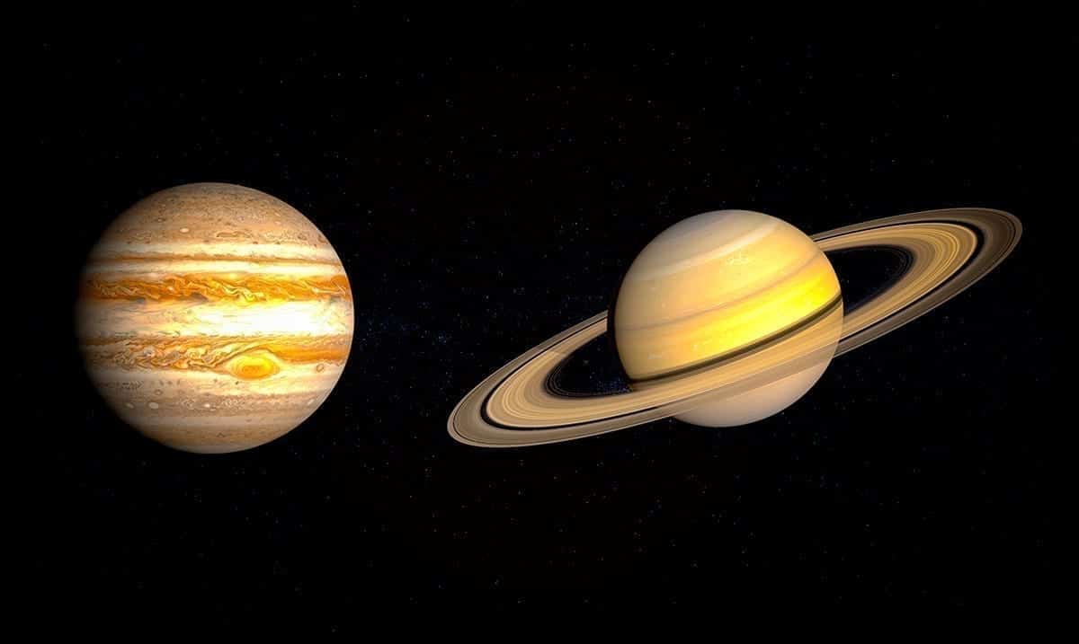 Планеты Юпитер и Сатурн