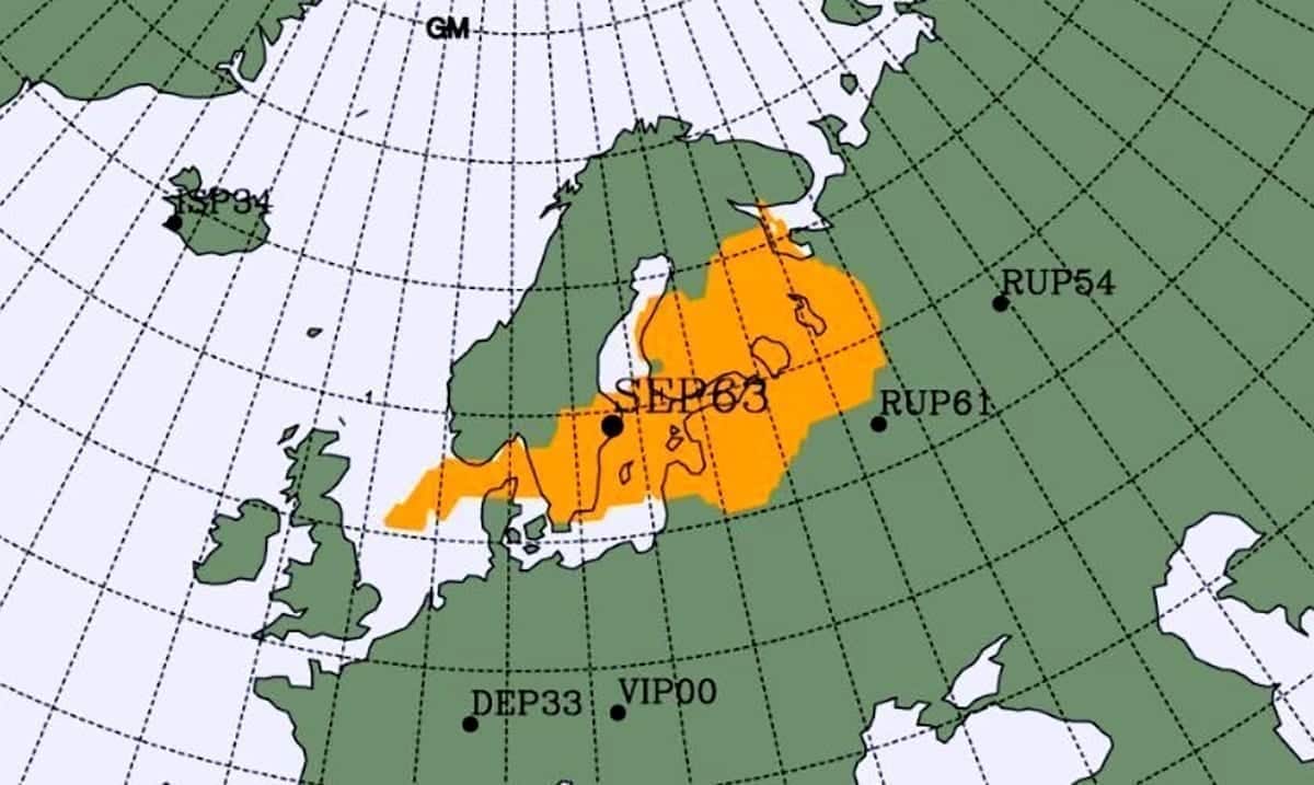 Radiation Spike Detected Over Northern Europe