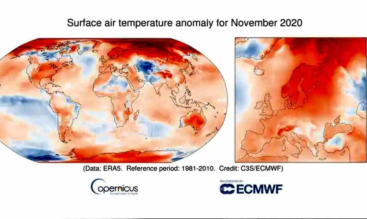 November 2020 Was The ‘Warmest’ On Record