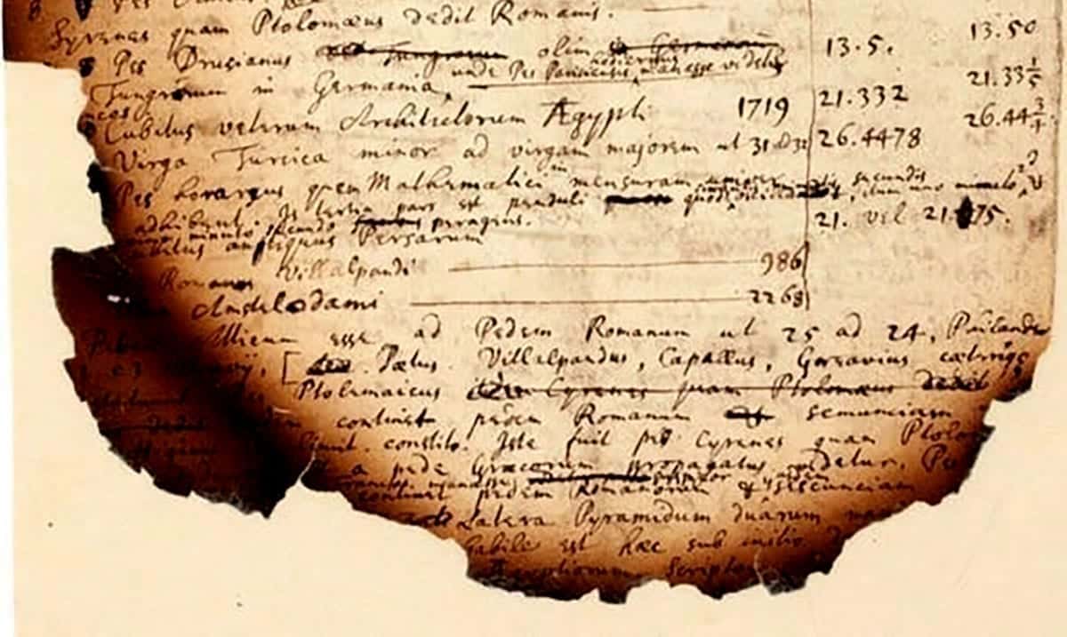 Burnt ‘Great Pyramid’ Notes Reveal Isaac Newtons Apocalypse Research