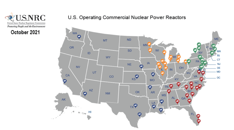 Map Of Nuclear Power Plants In The U S This Is Where Reactors Are   Map 768x427 